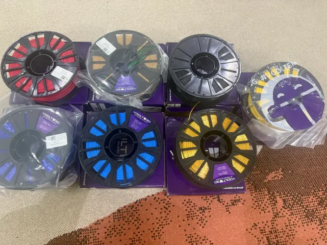 Filamentos para Impressora 3D - PLA Premium 1,75 mm - Várias Cores
