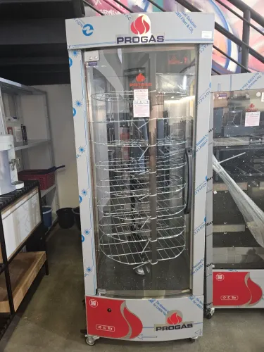forno a gás giratório 128kg - novo