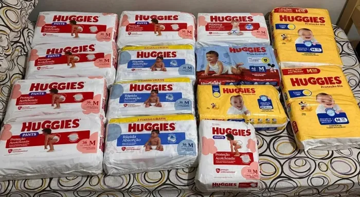 Kit Fraldas Huggies M - 538 unidades