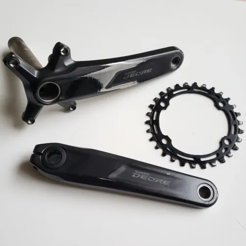 Pedivela Shimano Deore 175mm mtb com coroa