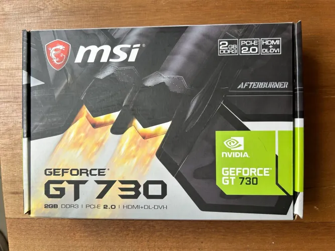 Placa de Vídeo NVIDIA GeForce GT 730 2GB DDR3 HDMI/DVI - Funcionando Perfeitamente