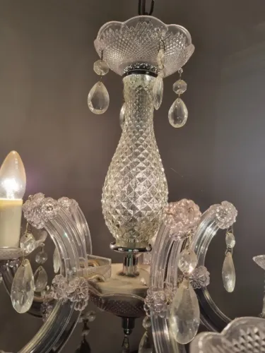 Lindo lustre de cristal retrô