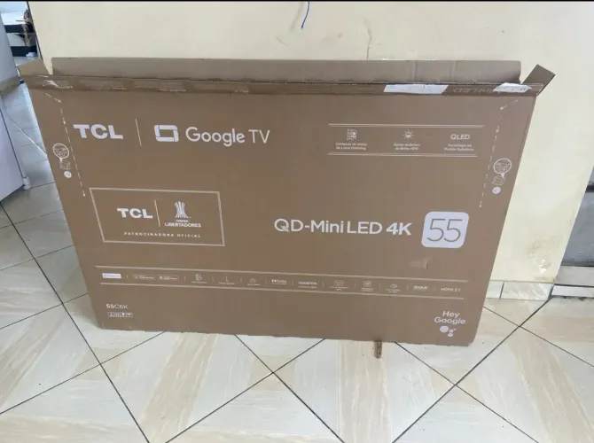 TV TCL C6K 55 POLEGADAS QD MINILED NOTA FICAL 1 MES DE USO