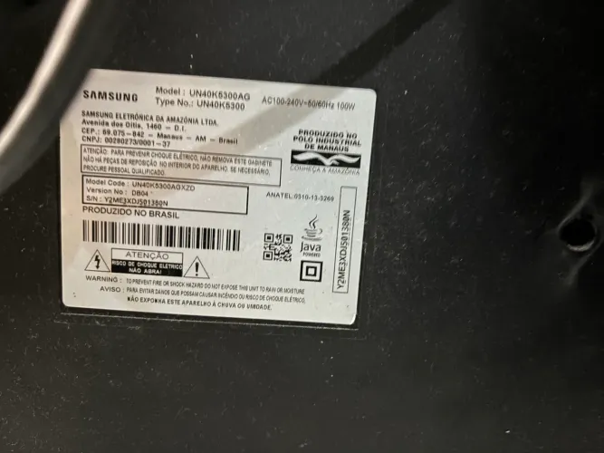 Televisão Samsung 40 UN40K5300