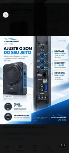 Caixa Slim Subwoofer Knup Kp-sc501 10 200w Rms