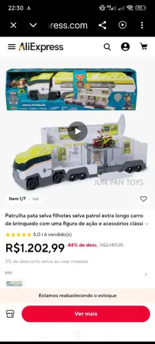 Furgão Patrulha Canina Selva Importado