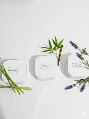 Kit com três velas Aromáticas artesanal- novo