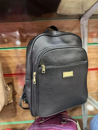 Mochila couro sintético feminina