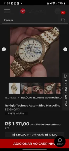 Relógio technos 