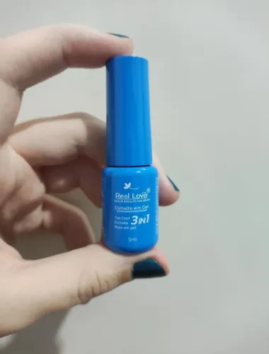 esmalte em gel 3 em 1 real love azul