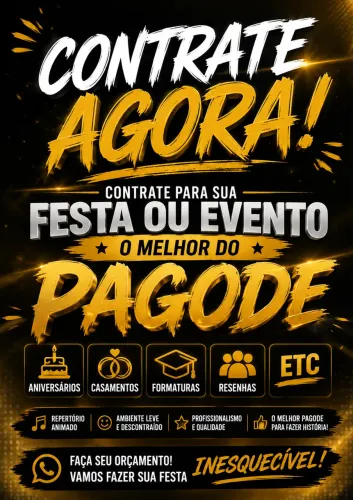 Pagode e samba para sua festa