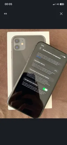 IPHONE 11 256gb nunca trocou peças PEQUENO DETALHE NA TELA POR DENTRO DO VIDRO