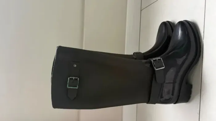Bota montaria estilo galocha preta 37