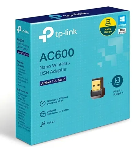 Adaptador wireless Tp-link Dual-band 600Mbs 2.4ghz e 5ghz - Loja fs Informática
