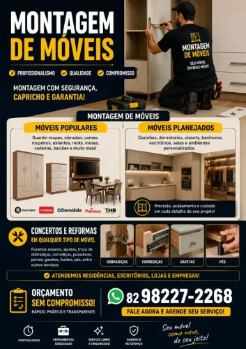 Montagem e desmontagem de moveis