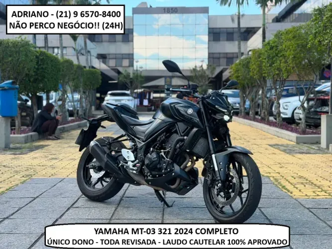 Yamaha MT-03 321 2024 - Único Dono - Laudo Aprovado - Toda Revisada - Não Perco Negócio!!!