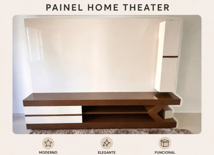 Painel com rack