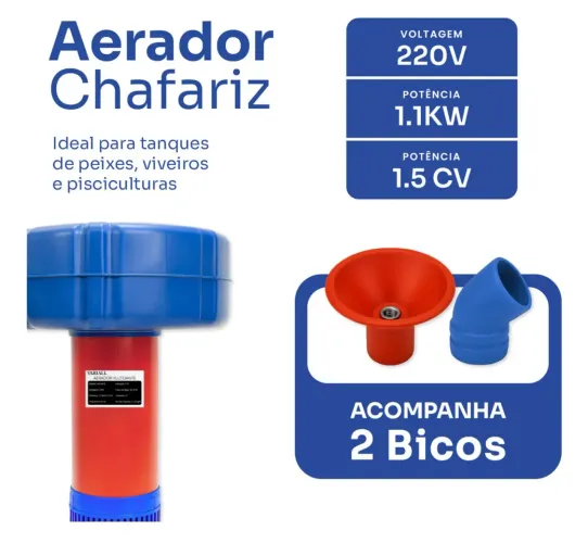 AERADOR PARA LAGO DE PEIXE