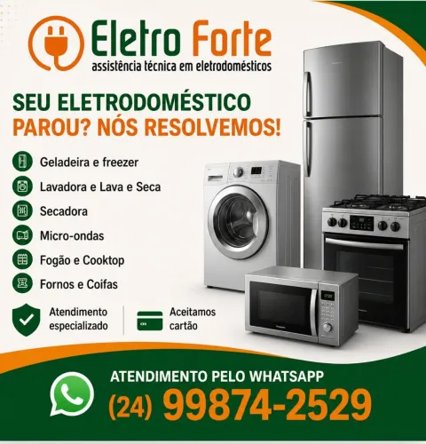 Assistência técnica especializada em eletrodomésticos 