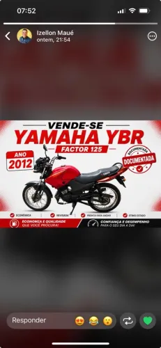 Vendo apenas há vista um moto factor 125,Ano 2012