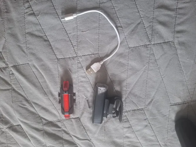 Luz de led para bicicletas.