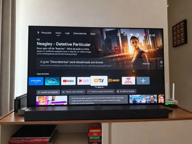 Tv 4k philips 50 polegadas em ótimo estado (modelo 50PUG7406/78)