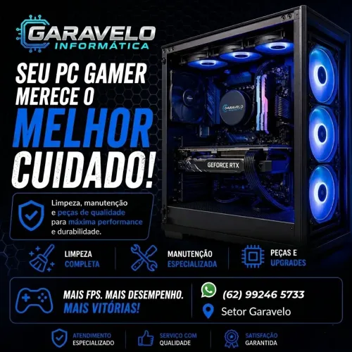 Limpeza, Upgrades e Peças de Qualidade para PC Gamer
