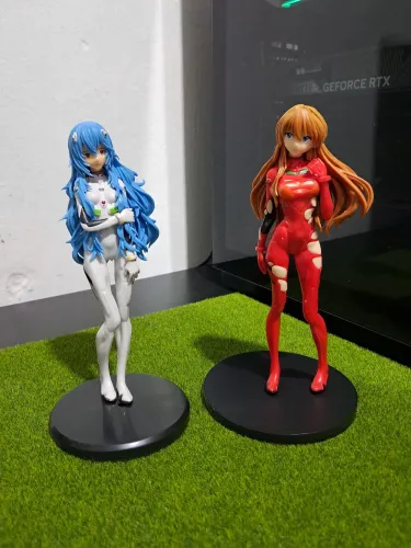 Action Figure Evangelion - Rei Ayanami & Asuka Langley 18cm