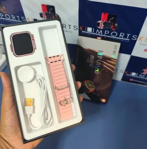 Smartwatch M9 Ultra Mini Feminino 41mm Rosa - Ideal para Pulsos Finos -  A Pronta Entrega!