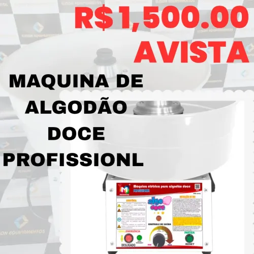 Máquina de Algodão Doce 220V Profissional - Ideal para Buffet, Festas e Eventos