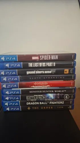 Lote 9 jogos físicos originais PS4