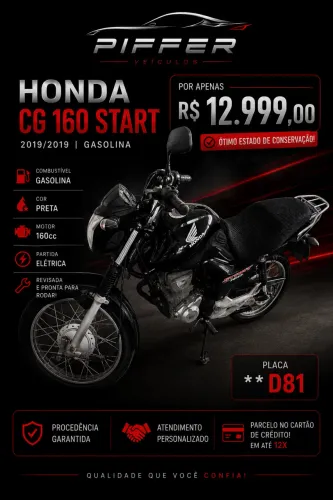 HONDA CG 160 START 2019
