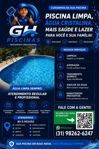 Limpeza e manutenção de piscinas