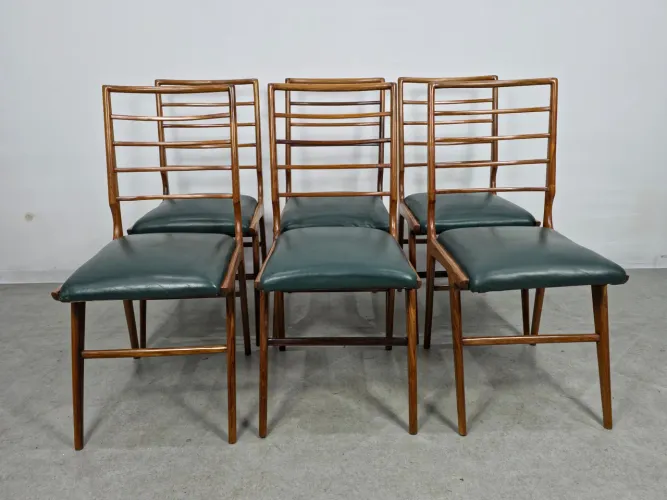 Conjunto de 6 cadeiras década de 50- modernista do Brazil desingn