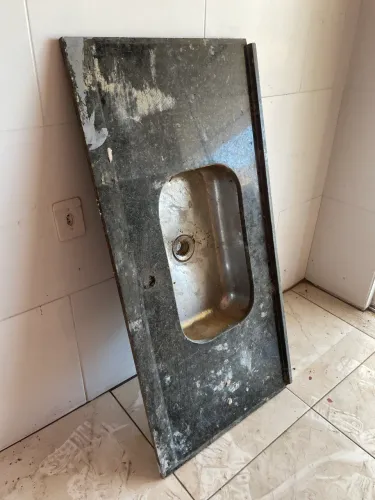 Pia de Cozinha em Mármore 1,20m