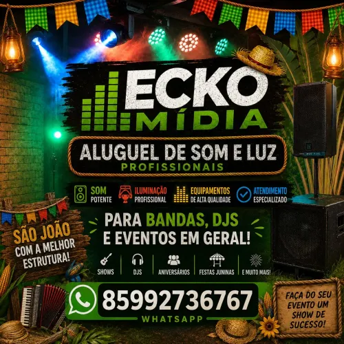 ALUGUEL DE SOM E ILUMINAÇÃO
