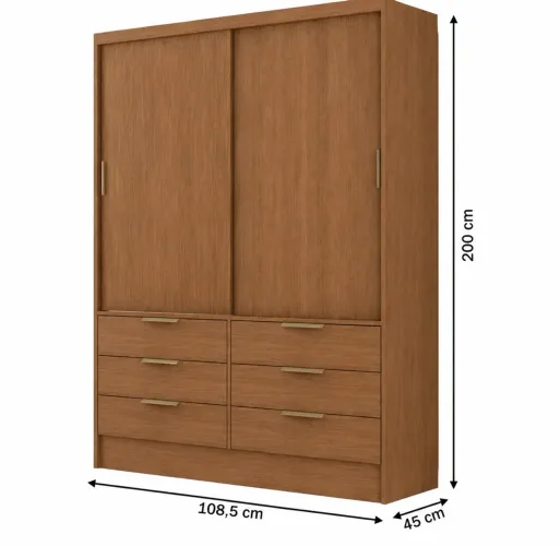 Guarda-roupas solteiro novo