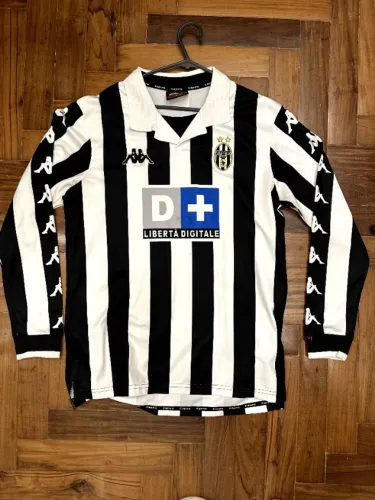 Camisa Juventus 1998 Manga Longa Retrô