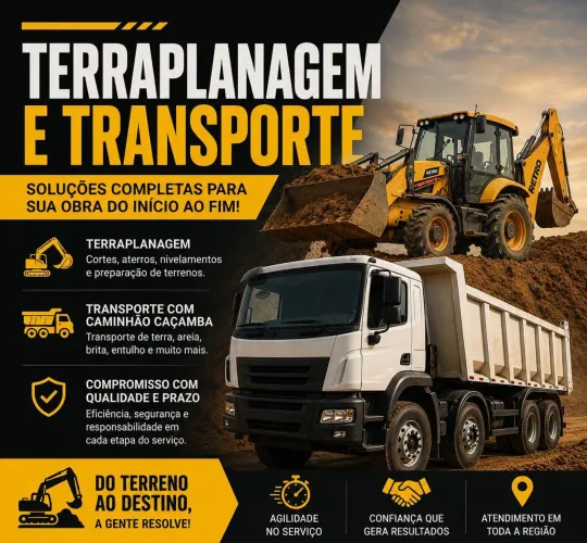 Terraplanagem e transporte