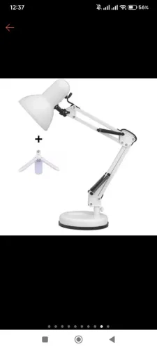 Vende-se luminária de mesa com lâmpada pétala