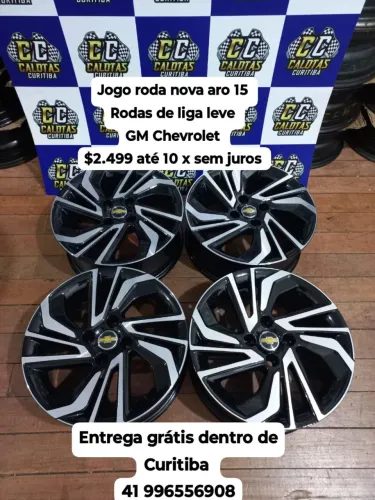 Jogo roda nova aro 15 GM Chevrolet Onix prisma $2.499 até 10 x sem juros