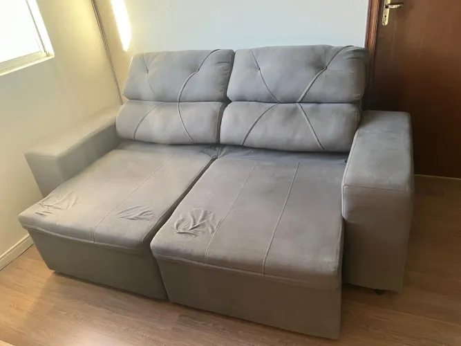 Sofá Cinza 2,10 de comprimento