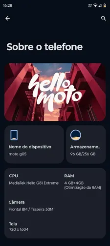 Moto g 05