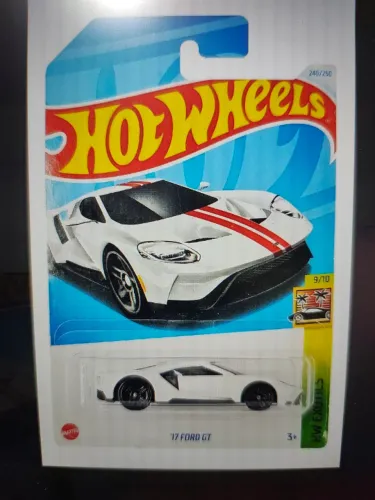 Hotwheels 17 Ford GT branco