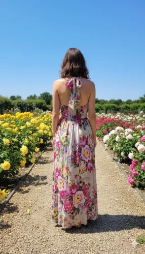 MARFINNO VESTIDO LONGO ALGODÃO TAM P