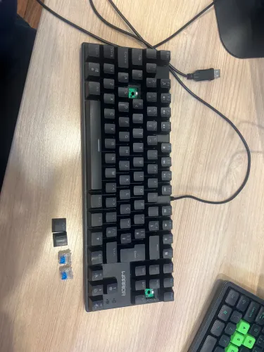 Teclado mecânico Switch azul, Warrior 
