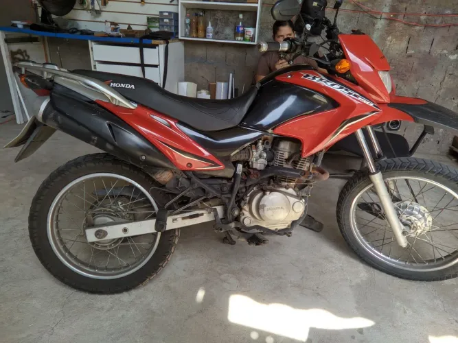 Bros 125 partida elétrica 