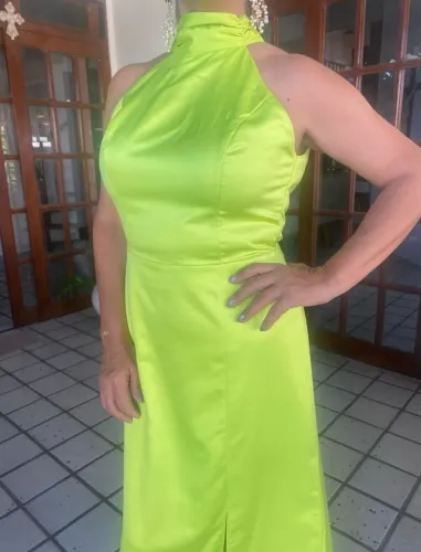 Vestido verde de festa G