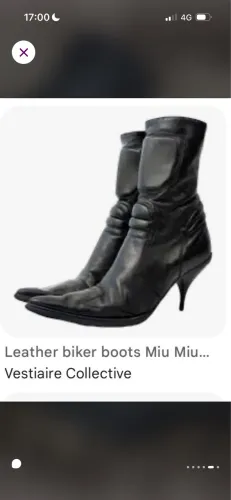 Bota biker boots em couro Animale TAM 37