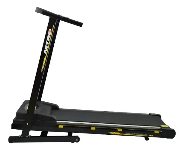 Esteira Elétrica Poli Sports Nitro N12 Dobrável 120kg Preto Residencial